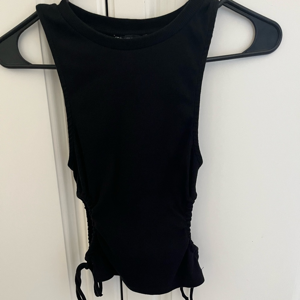 Black tank top